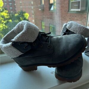 Grey Timberland Snow Boots